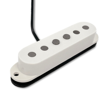 RAZOR® HIHO HIDDEN GEM SINGLE SPACE STACKED HUMBUCKER PICKUP FOR STRAT® WHITE