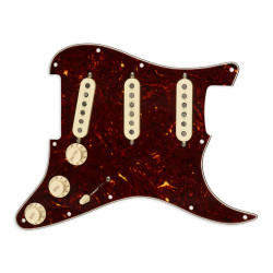 FENDER® PRE-WIRED STRAT® PICKGUARD, TEXAS SPECIAL SSS TORTOISE 11H