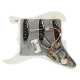 FENDER® PRE-WIRED STRAT® PICKGUARD, TEX-MEX SSS PARCHMENT 11H