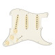 FENDER® PRE-WIRED STRAT® PICKGUARD, CUSTOM SHOP 69' SSS PARCHMENT 11H