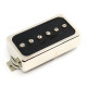 SP CUSTOM® SMOKEY P-90 WARM HUMBUCKER SIZE PICKUP NECK NICKEL OPEN COVER