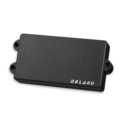 DELANO MMAN DUAL COIL HUMBUCKING COVER BK NO HOLE 