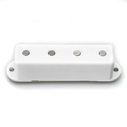 VOX STYLE BASS PICKUP WHITE COVER SINGLE COIL 5.6Ko NO SCREW