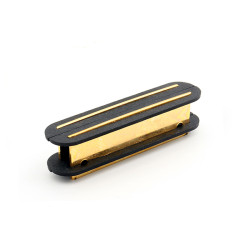  VULCANIZED FIBER BOBBIN WITH MAGNETIC BAR FOR NECK TELE® RAIL PICKUPS GOLD