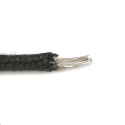 GAVITT® VINTAGE CLOTH WIRE "PUSH BACK" 22AWG BLACK (7.62m)