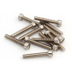 POLE SCREW FOR HUMB & P90 NICKEL 3 x 18mm (12 PCS)