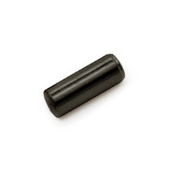 POLE PIECES FOR HUMBUCKER STEEL 4.8 x 12.5mm BLACK (12pcs)