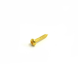 MOUNTING SCREWS FOR HUMBUCKER BASEPLATE (BRASS) 20PCS