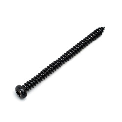 MOUNTING SCREWS FOR BASS PICKUP 2.6 x 35mm ROUND HEAD BLACK (8pcs)