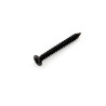 PICKUP RING SCREW FLAT HEAD 2 x 19mm BLACK