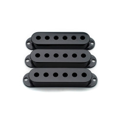 STRAT SINGLE COVER BLACK GLOSS (3PCS)