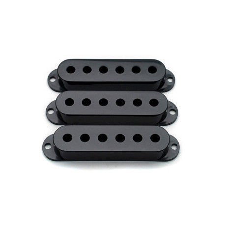 STRAT SINGLE COVER BLACK GLOSS (3PCS)