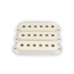 STRAT SINGLE PU COVER PARCHMENT- OLD WHITE SET (3PCS)