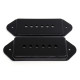 P90 DOG EAR PICKUP COVERS (2 PCS- 1 BRIDGE, 1 NECK) BLACK