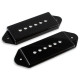 P90 DOG EAR PICKUP COVERS (2 PCS- 1 BRIDGE, 1 NECK) BLACK