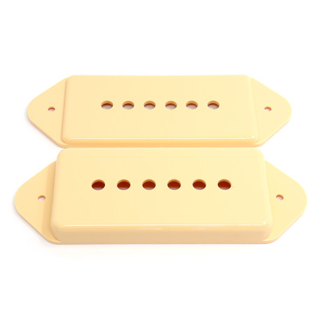 P90 DOG EAR PICKUP COVERS (2 PCS- 1 BRIDGE, 1 NECK) CREAM