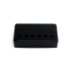 52mm SILVER COVER FOR HUMBUCKER BLACK