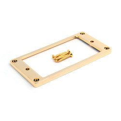 PICKUP RING SLANTED 3.8mm TO 5mm FLAT METAL WITH SCREWS GOLD