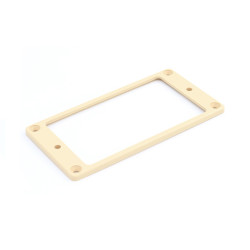 PICKUP RING FOR HUMBUCKER FLAT 2mm PLASTIC CREAM