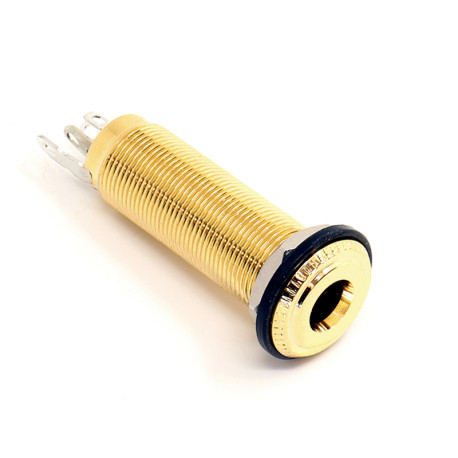 JACK TUBE STEREO LONGUEUR TOTALE 47mm - FILETAGE 30mm GOLD