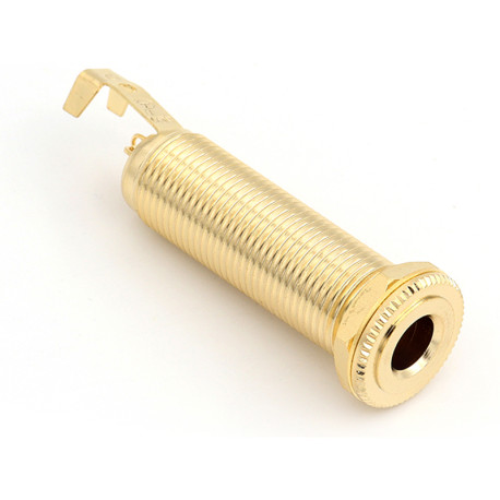 PURE TONE® MONO/STEREO JACK TUBE 1/4" 6.35mm THREADED 35mm GOLD