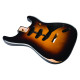 FENDER® ROAD WORN® STRATOCASTER® SSS ALDER BODY 2-TONE SUNBURST