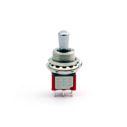 MINI TOGGLE SWITCH ON-ON-ON 12mm THREAD CHROME