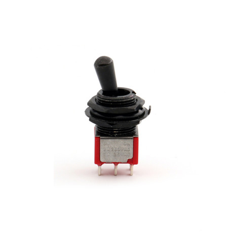 MINI TOGGLE SWITCH ON-ON 12mm THREAD BLACK