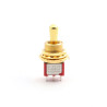 MINI TOGGLE SWITCH ON-ON-ON 12mm THREAD GOLD