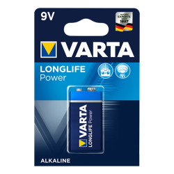 VARTA HIGH ENERGY ALKALINE 9 VOLTS TYPE 6LR61 (SOUS BLISTER)