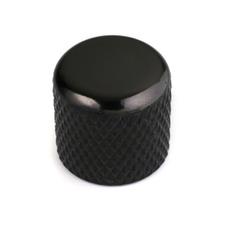 DOME KNOB BLACK 6.35mm (2)