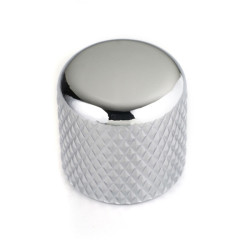 DOME KNOB CHROME 6.35mm (2)