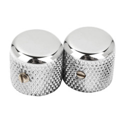 Pure Vintage '52 Telecaster® Knurled Knobs, (2), Chrome