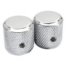 Pure Vintage '60s Telecaster® Knurled Knobs, (2), Chrome/Aluminum