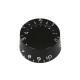 SPEED KNOBS FOR US POTS (24 SPLINES) BLACK (2pcs)