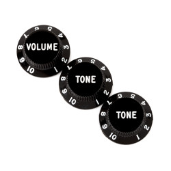 Stratocaster® Knobs, Black (Volume, Tone, Tone) (3)