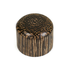 DOME KNOB TIGER WOOD + VIS FLAT TOP (2)