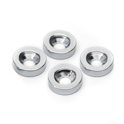 NECK BUSHINGS Ø15 x 4mm CHROME (4pcs)