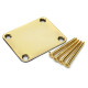 GOTOH® NBS-3 DELUXE NECK PLATE WITH SCREWS GOLD