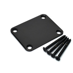 GOTOH® NBS-3 DELUXE NECK PLATE WITH SCREWS BLACK