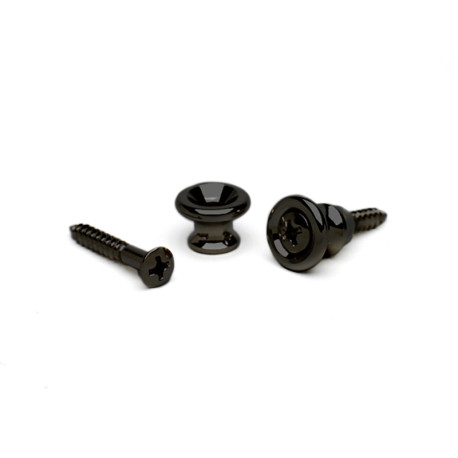 GOTOH GIBSON* STYLE STRAP BUTTON BLACK (20 BULK)