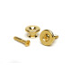 GOTOH ATTACHE COURROIE LARGE 17mm GOLD AV VIS (2PCS)