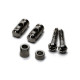 GOTOH® RG15 / RG30 STRING RETAINERS CYLINDER TYPE COSMO BLACK (2pcs)