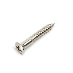 GOTOH® WS-04 STRAP PIN SCREWS 3.5 x 25mm OVAL HEAD NICKEL (20pcs)