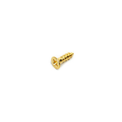 GOTOH® VIS MÉCANIQUES CLASSIQUE WS-01 2.1 x 8mm TÊTE PLATE DORÉ (20pcs)