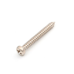 SCREWS FOR DIRECT MOUNT PICKUP 3 x 25mm ROUND HEAD NICKEL (8pcs)