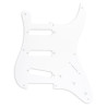 PICKGUARD STRAT 57' SSS 1 PLY US POTS WHITE (1.6mm)