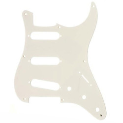 PICKGUARD STRAT 57' SSS 8 HOLES US POTS 1 PLY PARCHMENT (1.6mm)