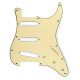 PICKGUARD STRAT STANDARD SSS 11 HOLES US POTS 3 PLY CREAM (2.4mm)