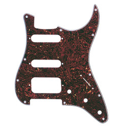 FENDER® PICKGUARD STRATOCASTER® H/S/S 11-HOLE MOUNT TORTOISE SHELL 4-PLY